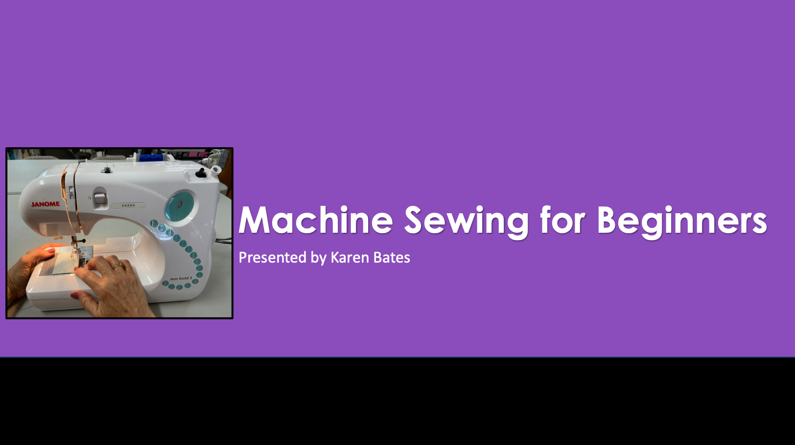 Easy 2 Machine Sewing for Beginners – Sew Creative Ashland