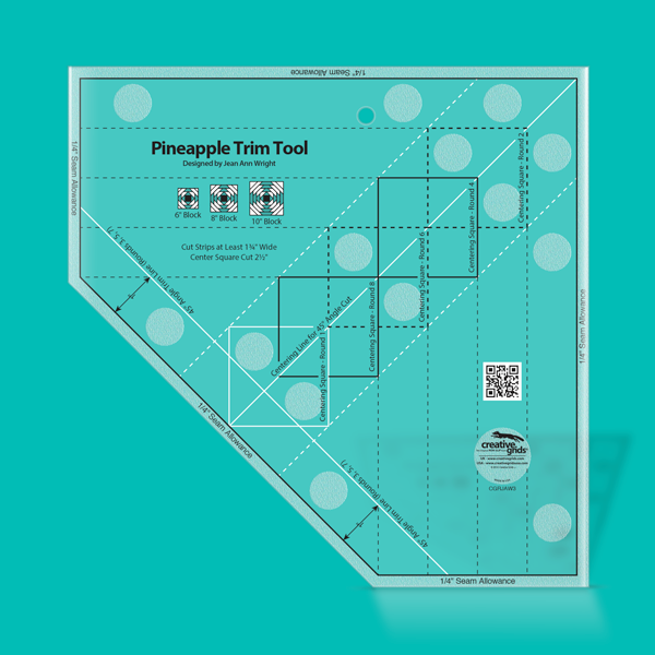 Pineapple Trim Tool Quilting Ruler