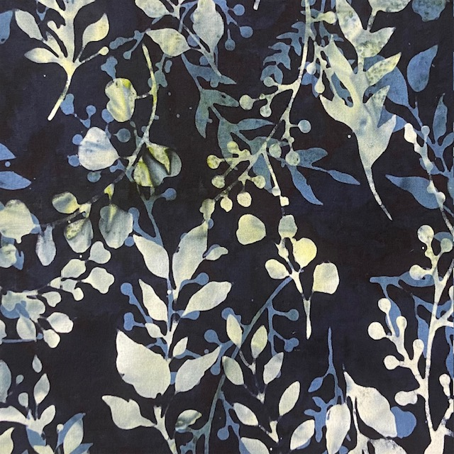 Batik Foliage Deep Blue