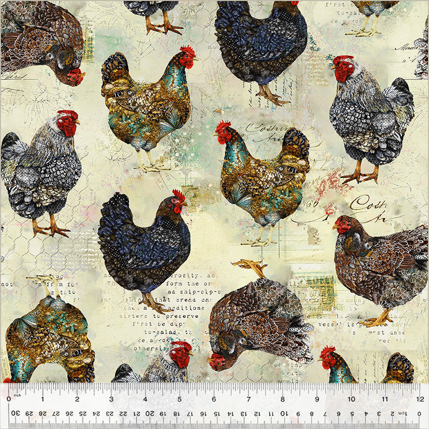 Boho Chic Rustic Chickens