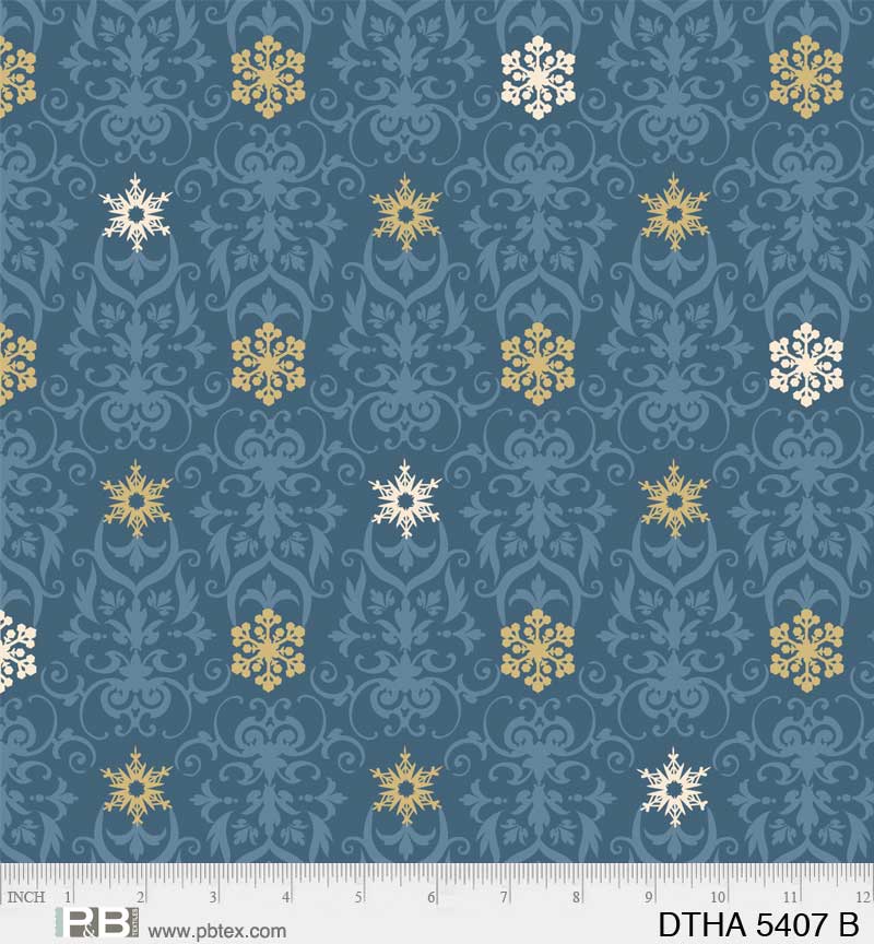 Deco Damask Blue