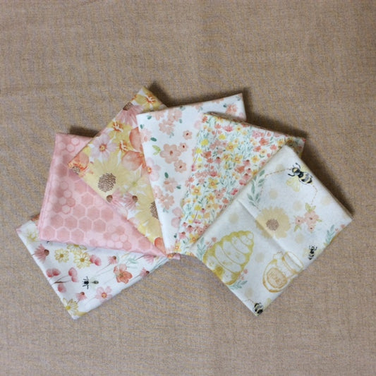 6 fat quarters Pink Sweet Home