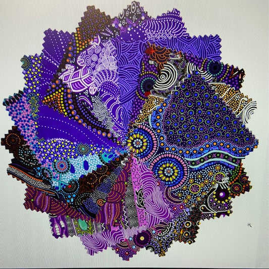 Dreamtime 5 x 5 Purple